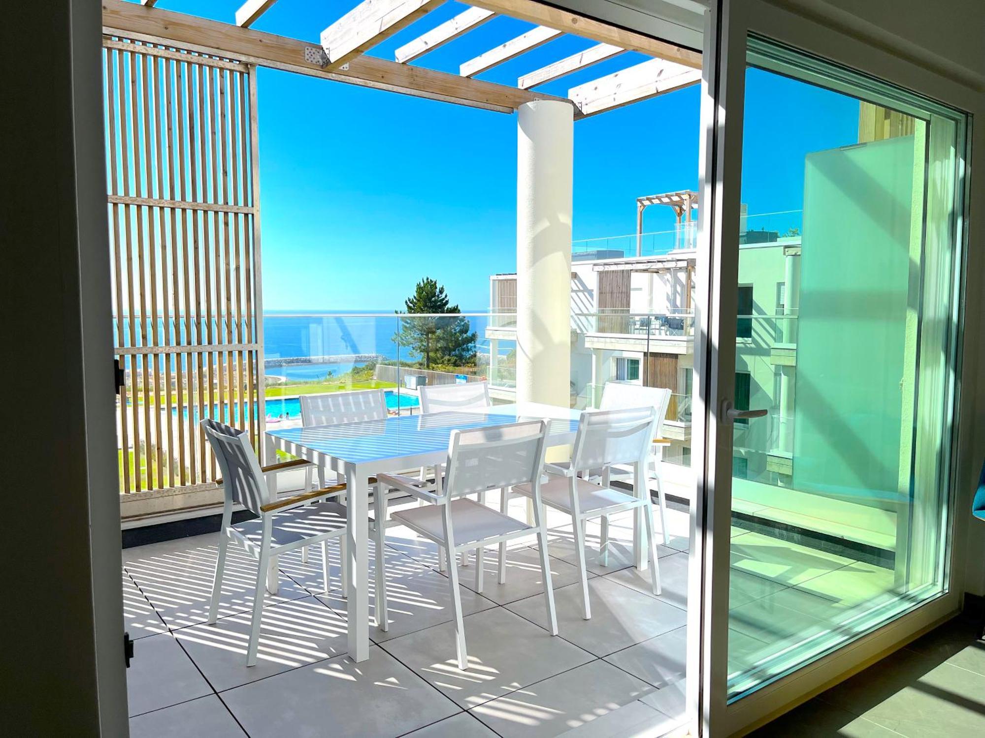 Mar A Vista - Condominium With Pool, Gym And Sea Views Nazare Exterior photo