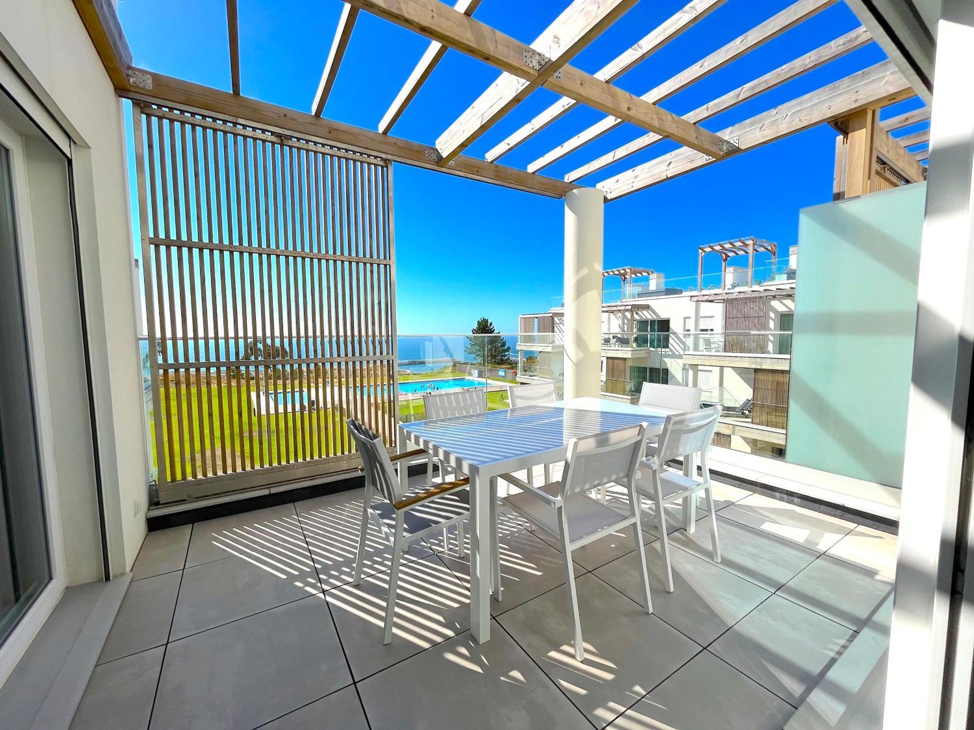 Mar A Vista - Condominium With Pool, Gym And Sea Views Nazare Exterior photo
